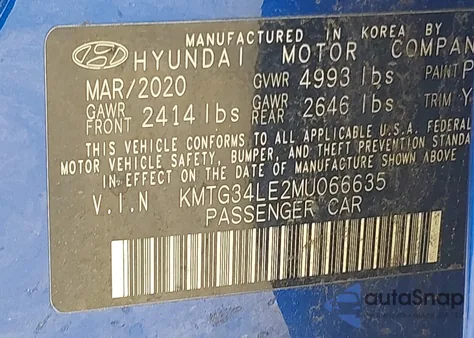 2021 Genesis G70 3.3T Awd из США, поврежденный, VIN KMTG34LE2MU066635